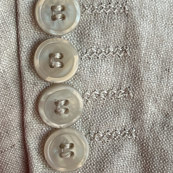 Zara Men's Beige 10i% linen Blazer office core Academic - Picture 9 of 14